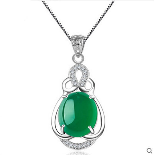 Green Chalcedony Pendant