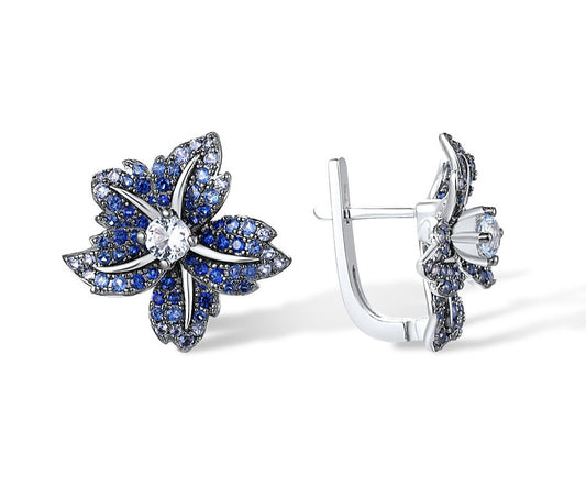 Blue Lily - Earrings